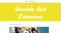 Desktop Screenshot of honoluluhairextensions.com